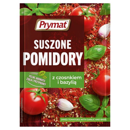 Suszone pomidory z czosnkiem i bazylią  Prymat 15 g