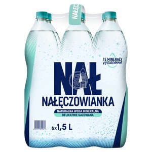 Woda mineralna delikatnie gazowana Nałęczowianka 6 x 1,5 l