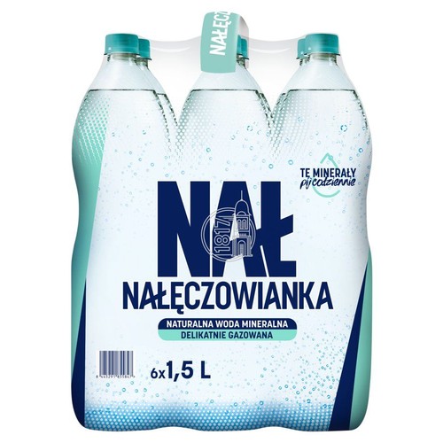 Woda mineralna delikatnie gazowana Nałęczowianka 6 x 1,5 l