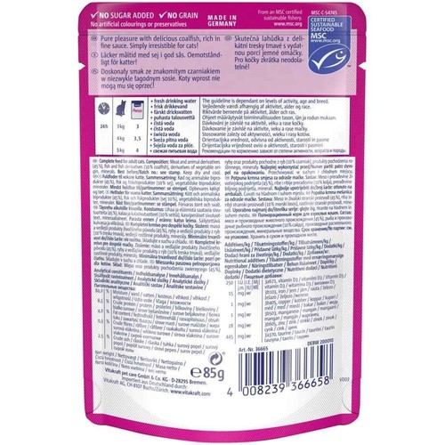Karma mokra dla kotów czarniak w sosie Vitakraft 85 g