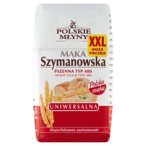 Mąka Szymanowska pszenna typ 480 Polskie Młyny 2 kg