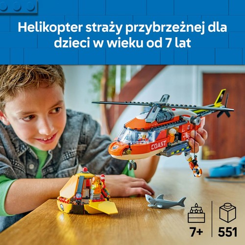 Zestaw konstrukcyjny City Helikopter straży przybrzeżnej 60503 LEGO 1 sztuka