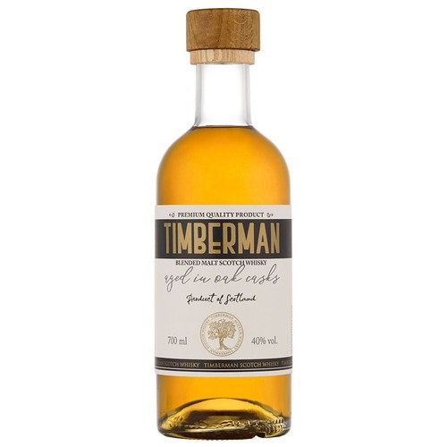 Whisky blended 3YO XY alk. 40,0% obj. + szklanka Timberman  700 ml