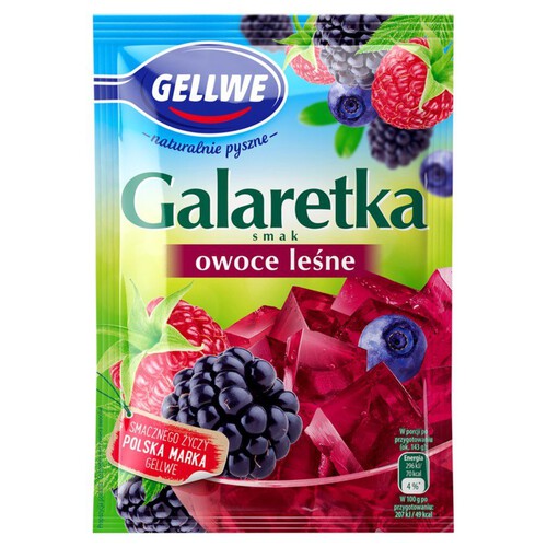 Galaretka o smaku owocy leśnych Gellwe 75 g