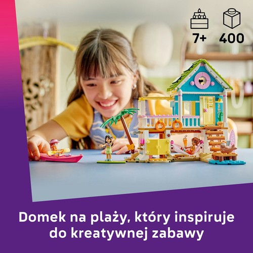 Zestaw konstrukcyjny Friends Domek na plaży z fokami 42699 LEGO 1 sztuka