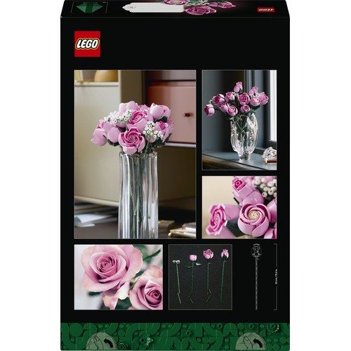 Dekoracyjny bukiet Botanicals Bukiet różowych róż 10374 LEGO 1 sztuka