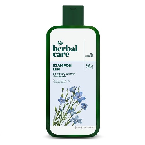 Szampon Len do włosów suchych i łamliwych   Herbal Care 330 ml