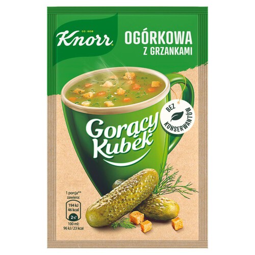 Gorący Kubek Ogórkowa z grzankami Knorr 13 g