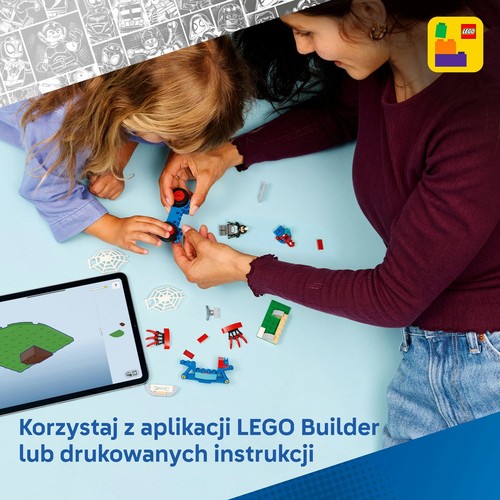 Marvel Spidey i super-kumple Spidey na motocyklu kontra Rhino 11206 LEGO 1 sztuka