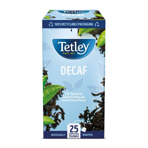 Herbata czarna bezkofeinowa  Tetley 25 torebek