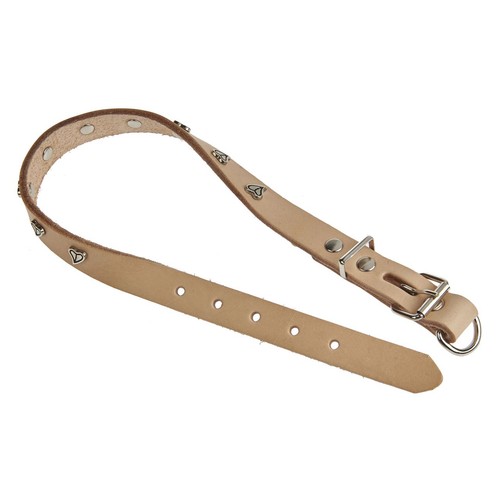 Skórzana obroża 2 x 40-48 cm Auchan 1 sztuka