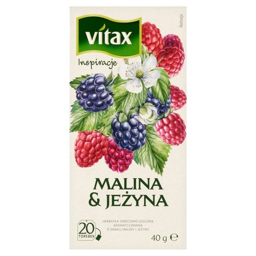 Herbata owocowa malina jeżyna Vitax 20 torebek