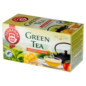 Green Tea Ginger-Mango aromatyzowana herbata zielona Teekanne 20 torebek