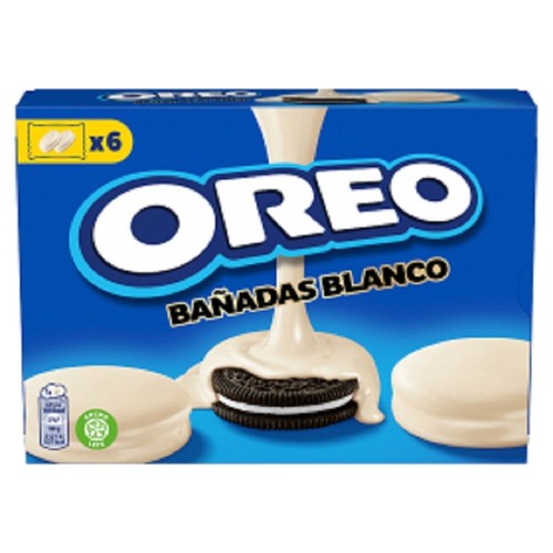 Ciastka kakaowe z nadzieniem waniliowym oblane białą czekoladą Oreo 246 g