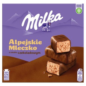 Alpejskie Mleczko o smaku czekoladowym Milka 330 g
