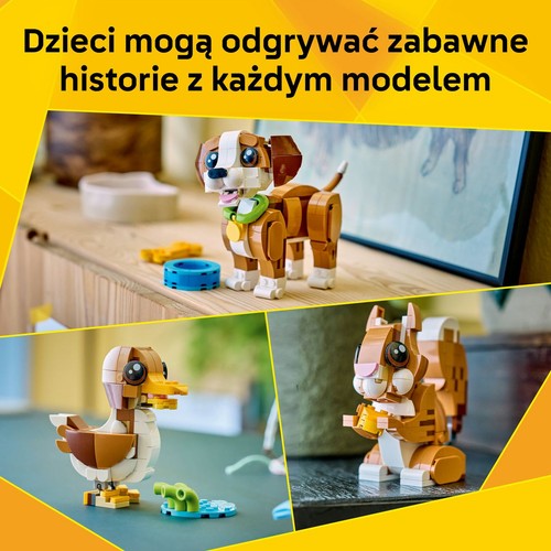 Zestaw konstrukcyjny Creator 3 w 1 Urocze zwierzątka: psotny szczeniaczek 31382 LEGO 1 sztuka