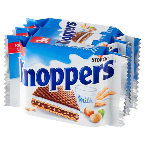 Wafelek orzechowy 3 sztuki Knoppers 75 g