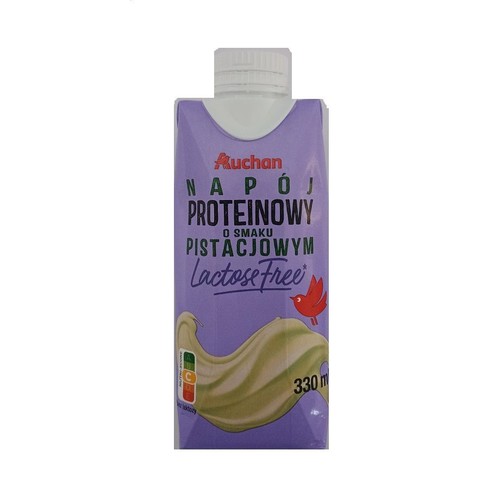 Napój proteinowy o smaku pistacjowym, bez laktozy Auchan 330 ml