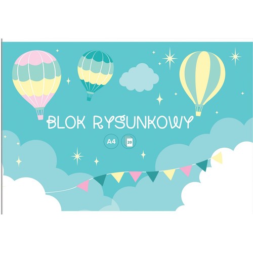 Blok rysunkowy A4 10k biały Interdruk 1 szuka
