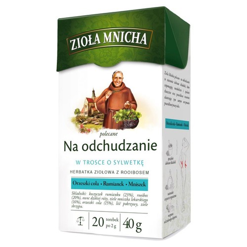 Herbatka ziołowa na odchudzanie Zioła Mnicha 20 torebek