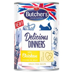 Mokra karma dla kotów Delicious Dinners z kurczakiem w galaretce Butcher's 400 g