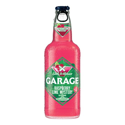 Piwo smakowe Myutery o smaku malinowo - limonkowym alk. 4,5 obj. Garage 400 ml