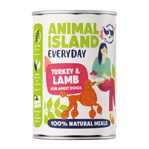 Karma mokra dla psów z indykiem i jagnięciną Animal Island 400 g