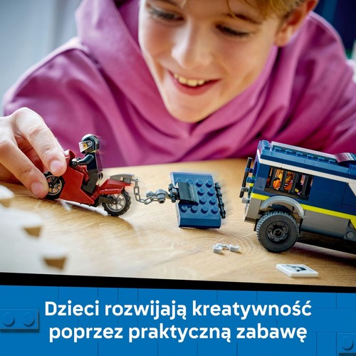 City Furgonetka policyjnego konwoju więziennego 60479, zabawka konstrukcyjna LEGO 1 sztuka