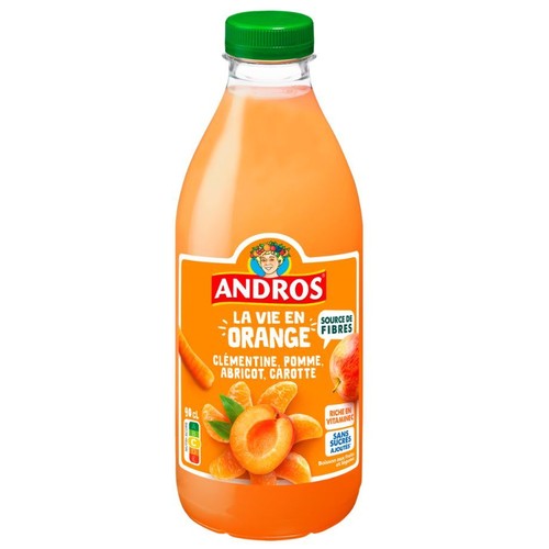 Napój owocowy z klementynek, jabłek i moreli   Andros 900 ml