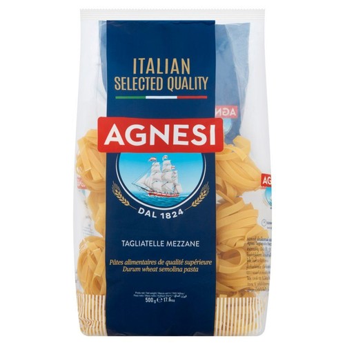 Makaron z mąki z pszenicy durum gniazda wstążki Agnesi 500 g