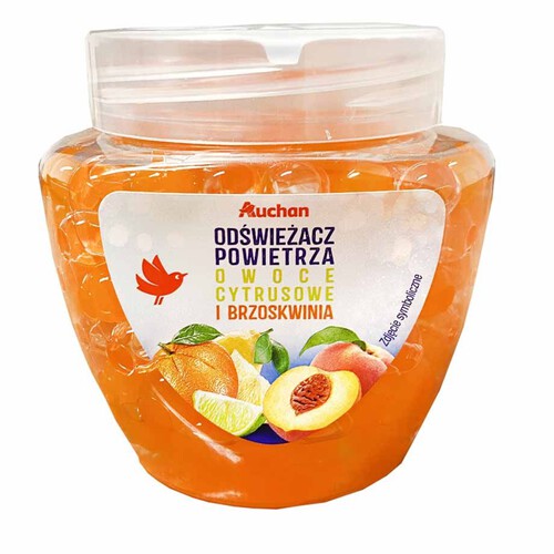 Odświeżacz powietrza w perełkach. Owoce cytrusowe i brzoskwinia. Auchan 200 g