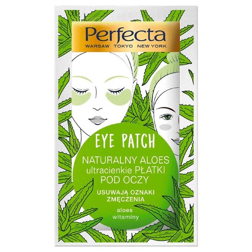 Płatki od oczy ultracienkie Eye Patch naturalny aloes Perfecta  2 sztuki