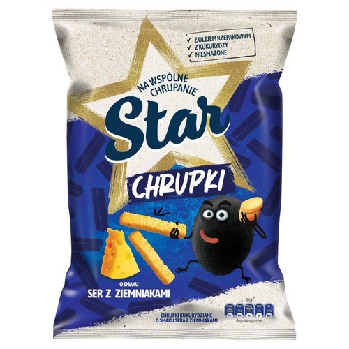 Chrupki kukurydziane o smaku sera z ziemniakami Star 125 g
