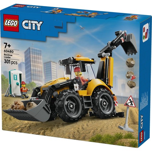 City Żółta koparko-ładowarka 60480 LEGO 1 sztuka