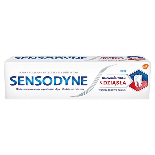 Pasta do zębów Nadwrażliwość & Dziąsła miętowa Sensodyne 75 ml