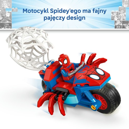 Marvel Spidey i super-kumple Spidey na motocyklu kontra Rhino 11206 LEGO 1 sztuka