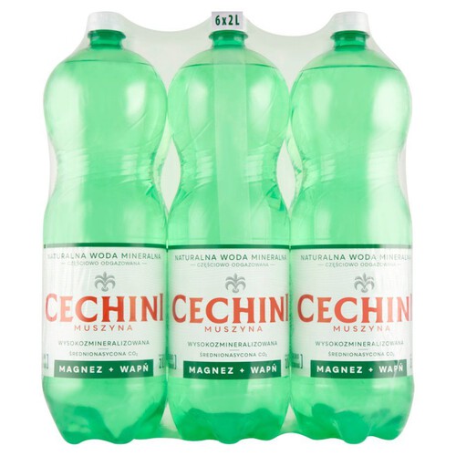 Woda mineralna lekko gazowana Cechini Muszyna 6 x 2 l