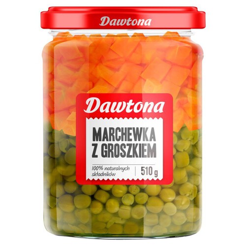 Marchewka z groszkiem  Dawtona 510 g