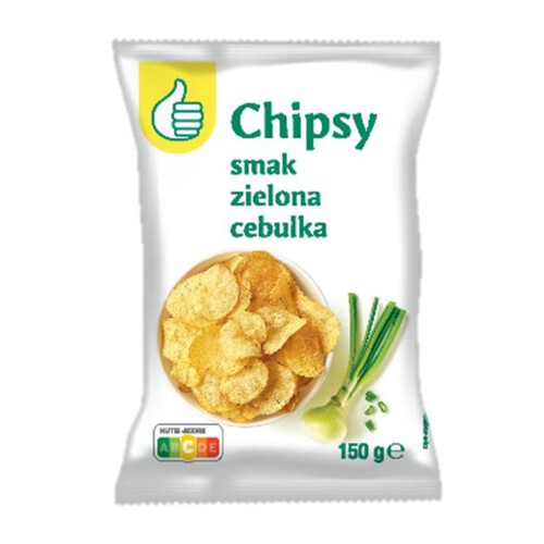 Chipsy ziemniaczane o smaku cebulowym Auchan 150 g