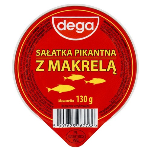 Sałatka pikantna z makrelą Dega 130 g