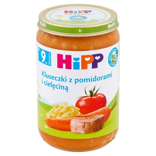 Kluseczki z pomidorami i cielęciną HiPP 220 g
