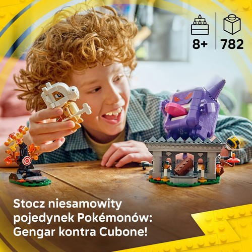 Pokémon SMART Play: Cubone i Gengar - upiorne starcie 72166 LEGO 1 sztuka
