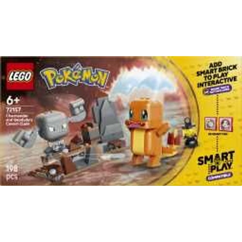 Pokémon SMART Play: Charmander i Geodude - starcie w jaskini 72157 LEGO 1 sztuka