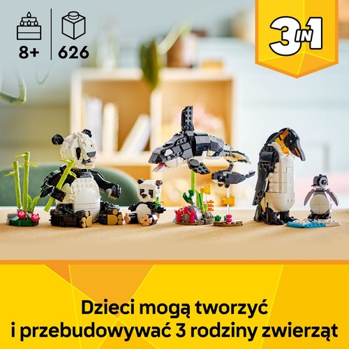 Creator 3 w 1 Dzikie zwierzęta: rodzina pand 31165 LEGO 1 sztuka