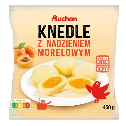 Knedle z nadzieniem morelowym Auchan 450 g