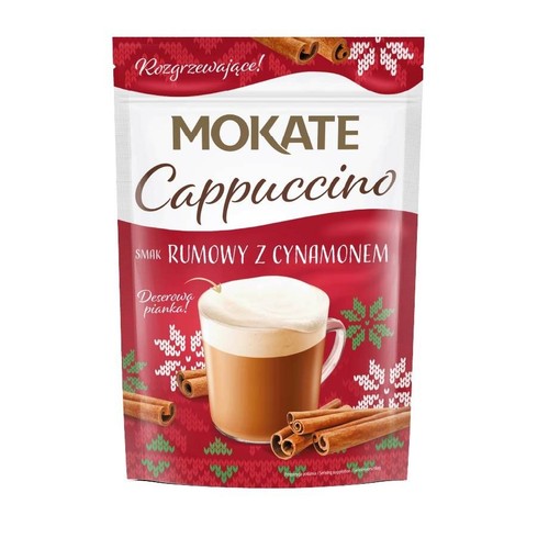 Cappuccino smak rumowy z cynamonem Mokate 110 g