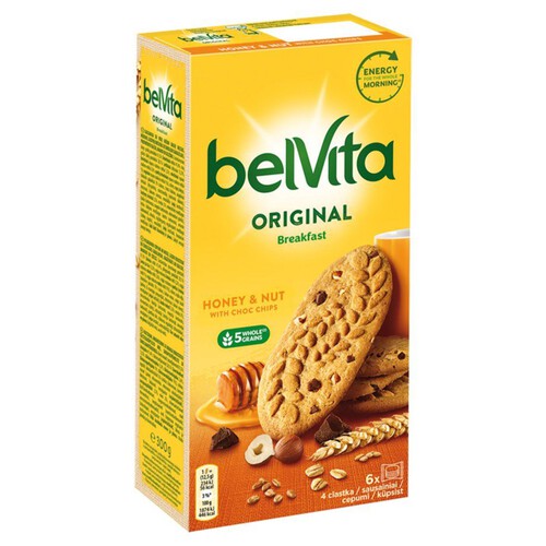 Ciastka zbożowe z orzechami laskowymi i miodem belVita 300 g