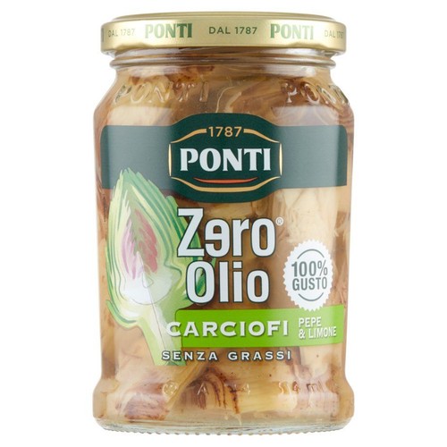 Karczochy z pieprzem i cytryną w zalewie Ponti 170 g