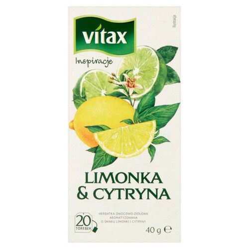 Limonka i Cytryna - herbata ekspresowa Vitax 40 g 