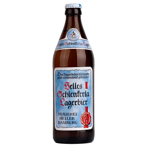 Piwo niemieckie jasne Lagerbier Helles alk. 4,3% obj. Aecht Schlenkerla  500 ml